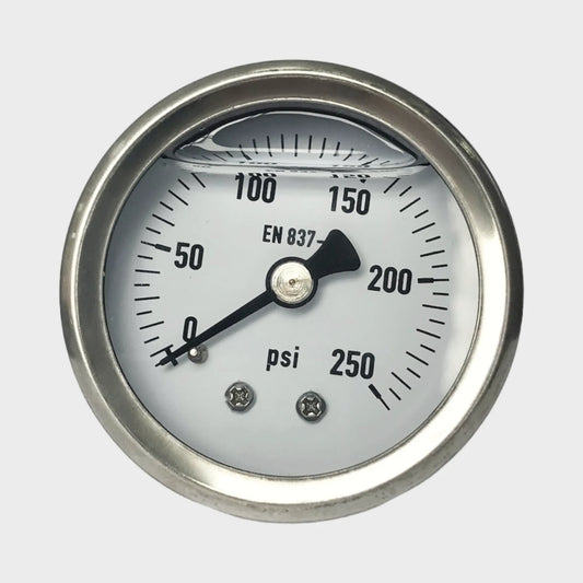 Analog Manometer 50mm Glycerin Pressure Gauge 250 Psi