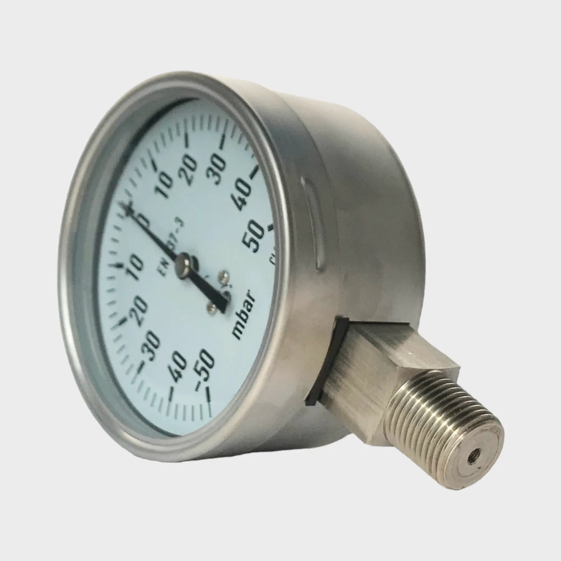 Bellow Pressure Gauge Full Stainless Steel SS316L -50 To 50 mbar