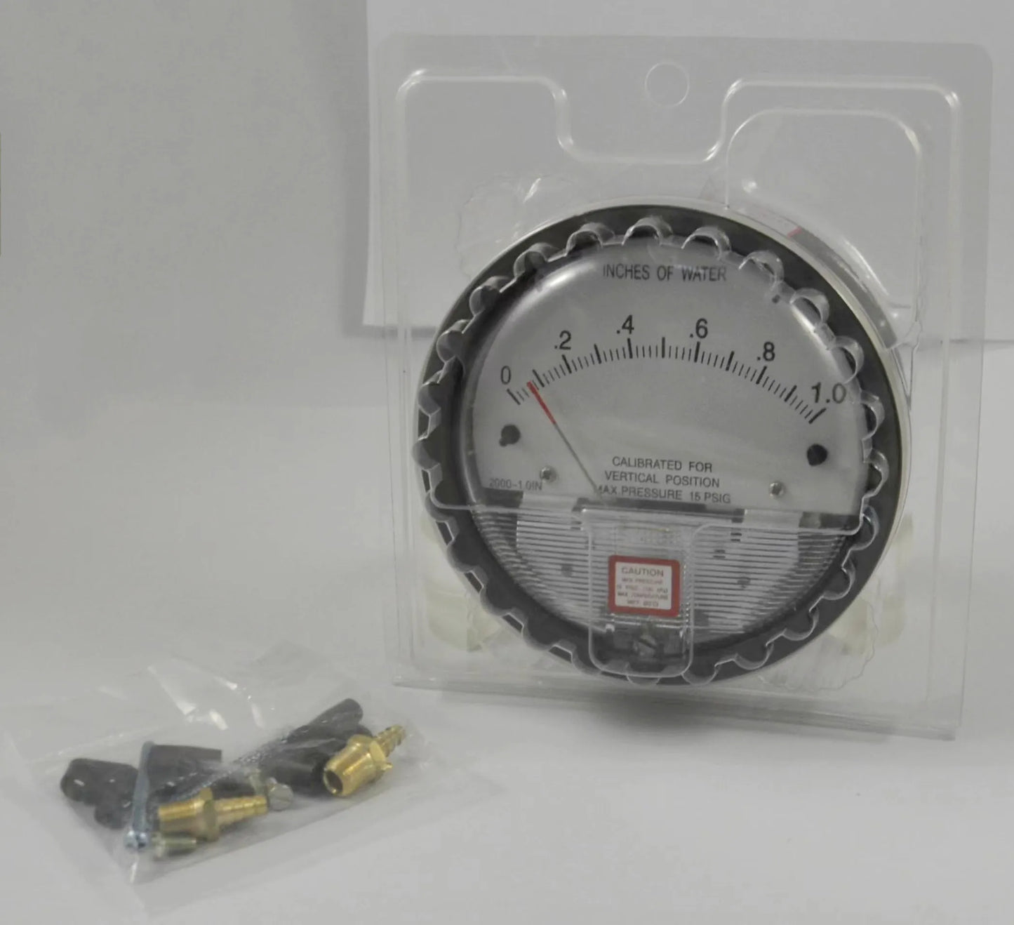 Differential Pressure Gauge Magnehelic Manometer Kit