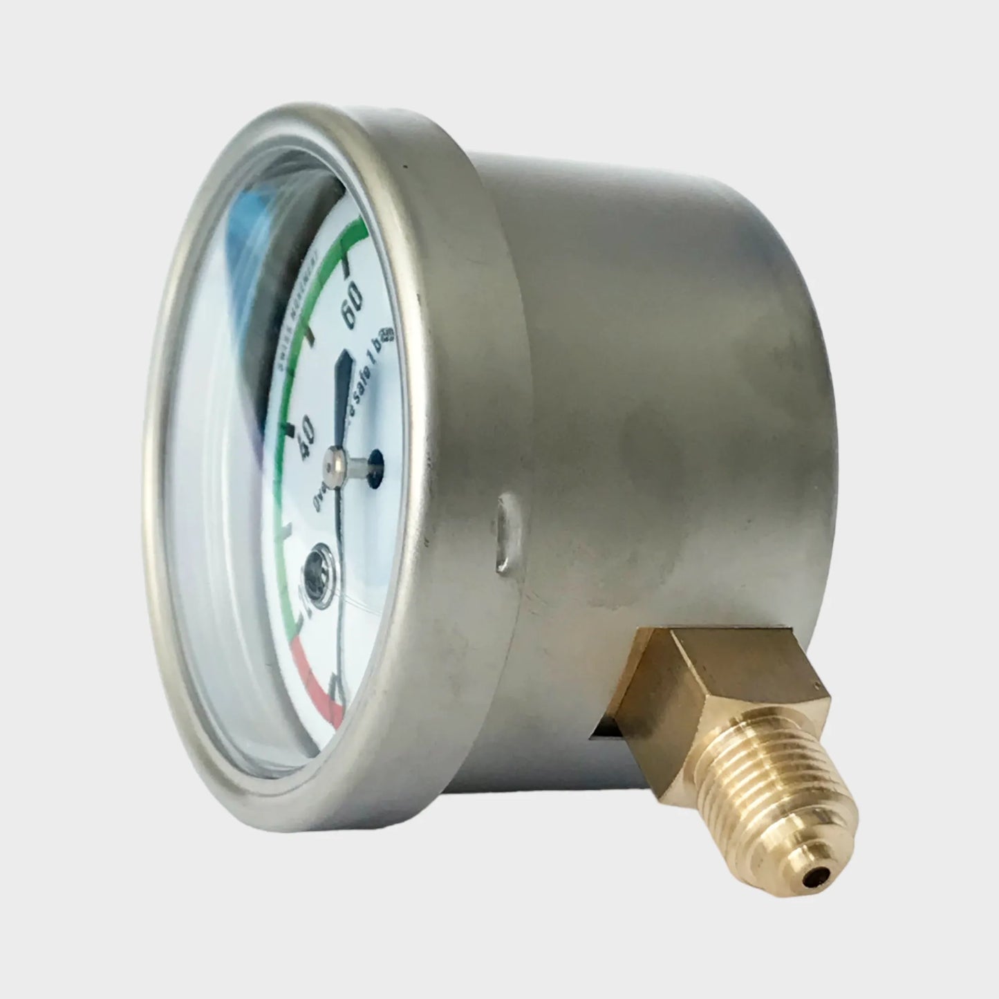 2.5" Dial Bellows Type Pressure Gauge 100 mbar Gas Manometer