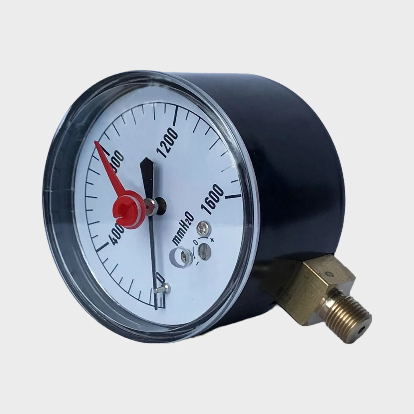 Bellows Type Air Pressure Gauge Dual Needle for Low Pressure System