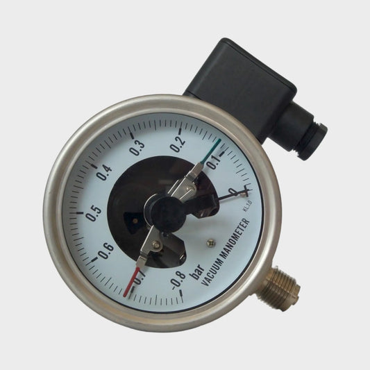 Oil Pressure Gauge Electric Contact Vacuum Manometer