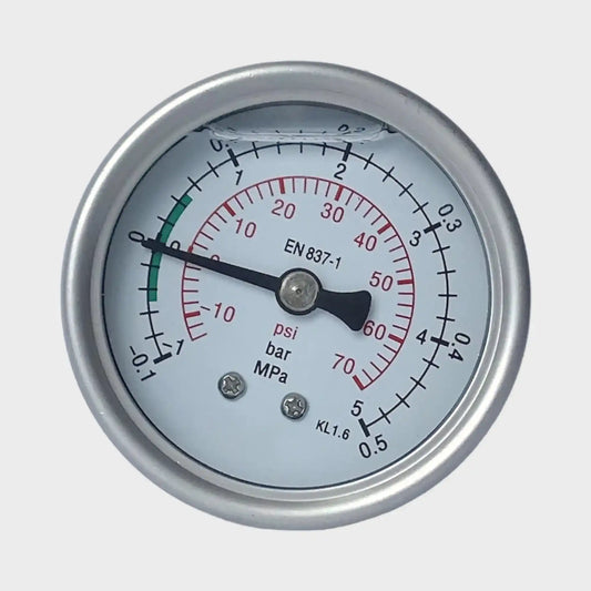 Pressure Gauge Air 5bar Glycerine Filled Bayonet Ring