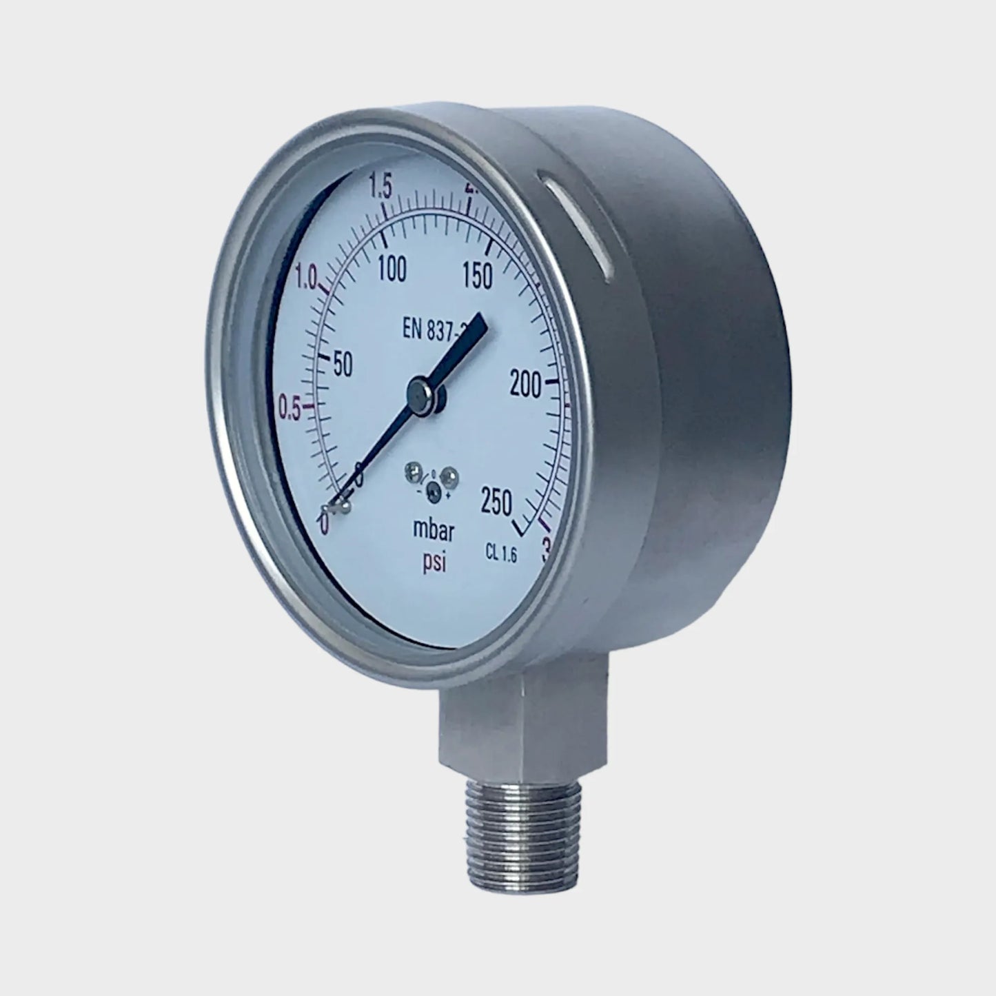 Stainless steel pressure gauge