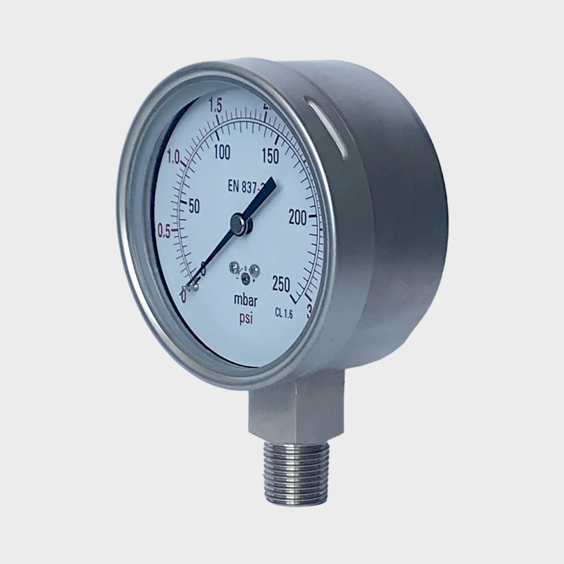 Stainless steel pressure gauge