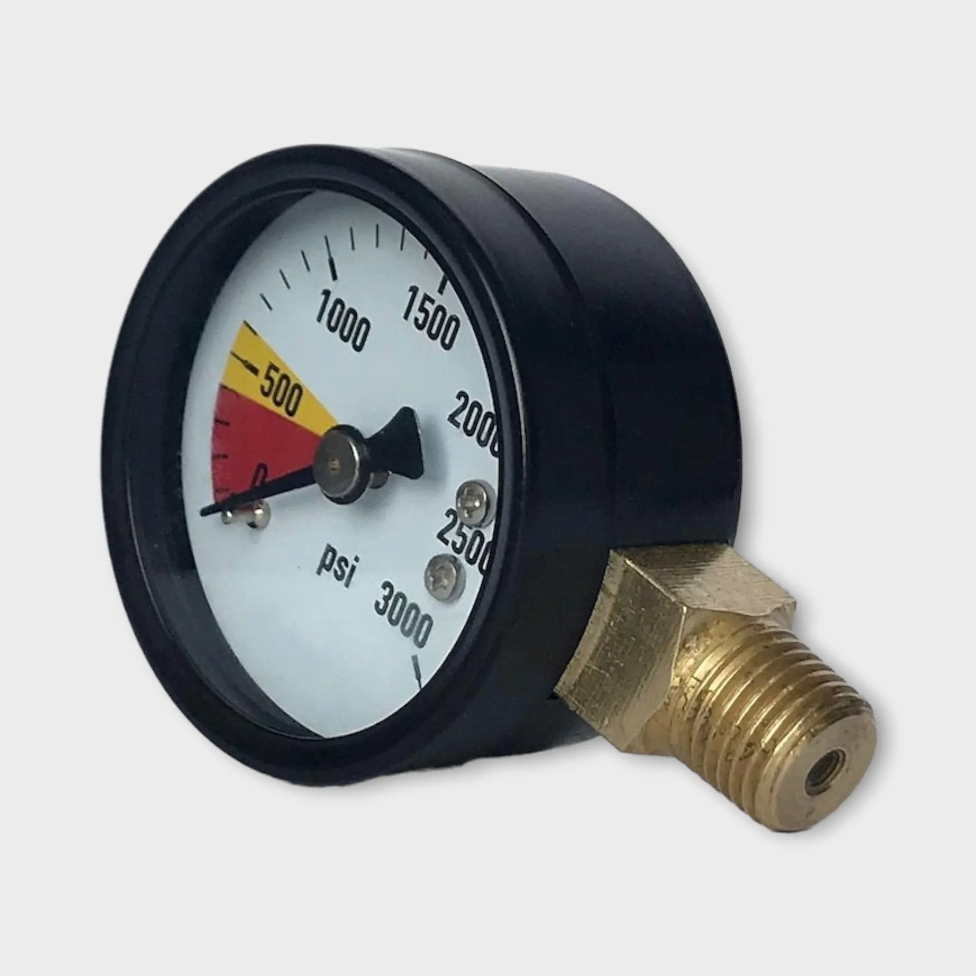 30000 Psi Pressure Gauge With Special Dextral Entry Black Steel Case1
