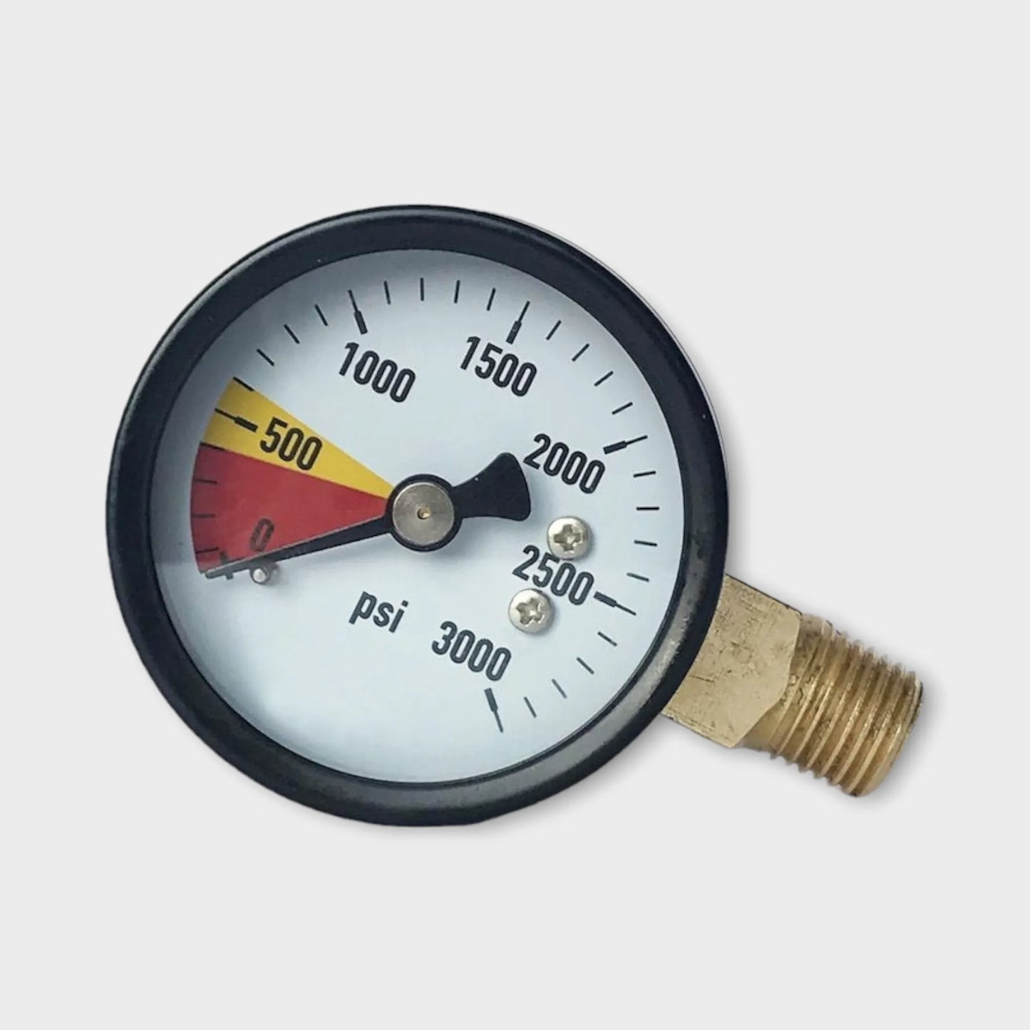 30000 Psi Pressure Gauge With Special Dextral Entry Black Steel Case
