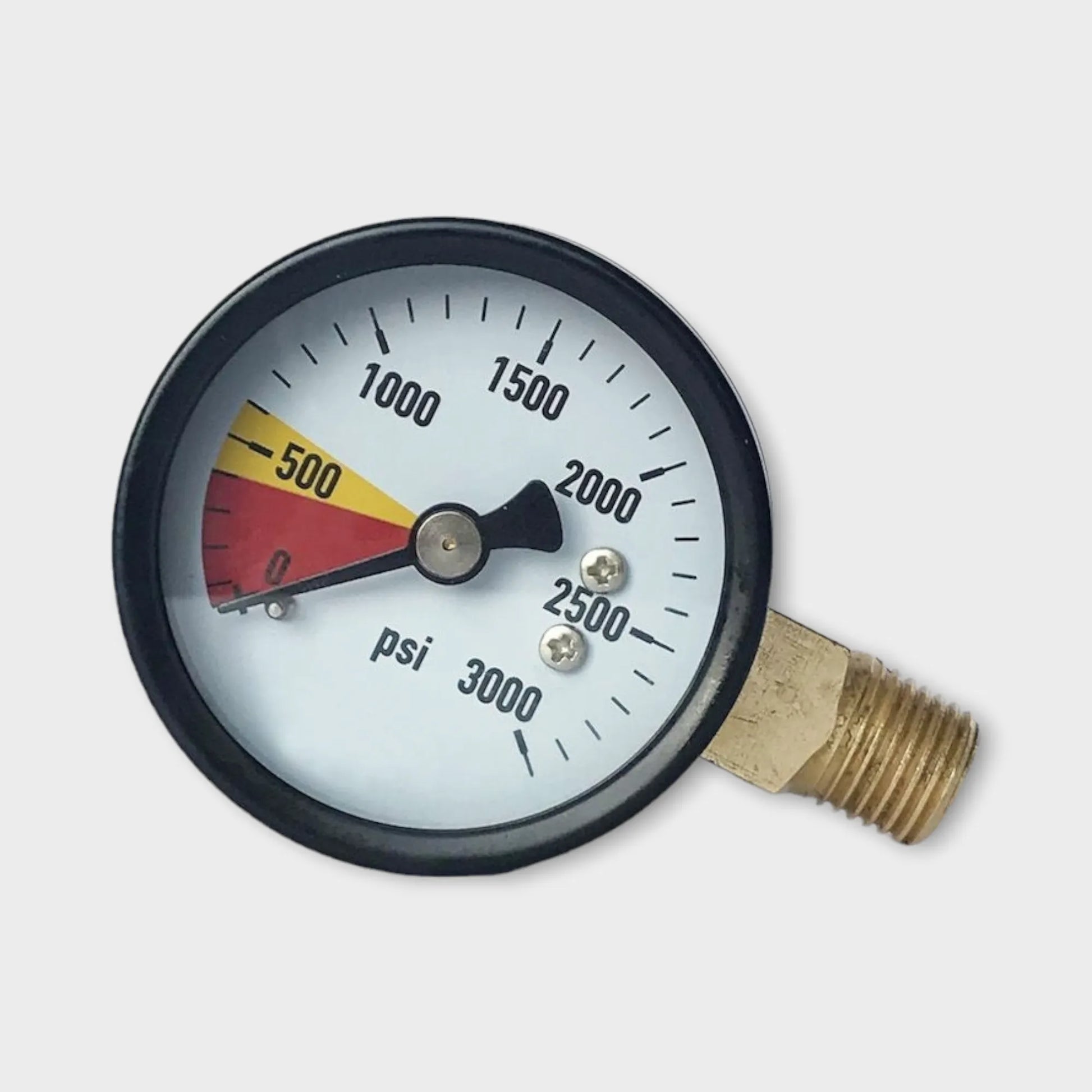 30000 Psi Pressure Gauge With Special Dextral Entry Black Steel Case
