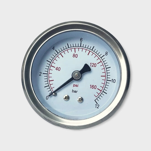 Fluid Mechanics Manometer 63mm Stainless Steel Pressure Gauge 12 Bar-face