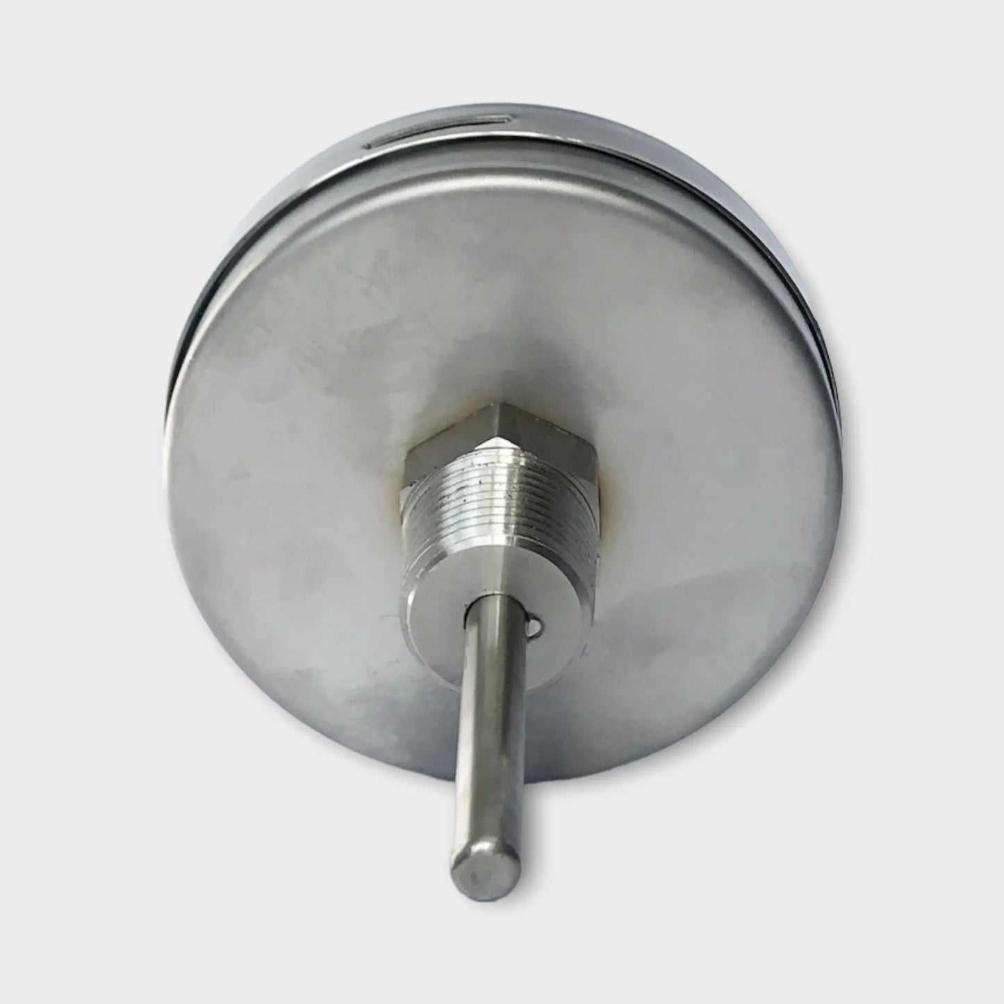 Bimetal Thermometer 80mm Dial 120°C Center Back Mount Stainless Steel-back