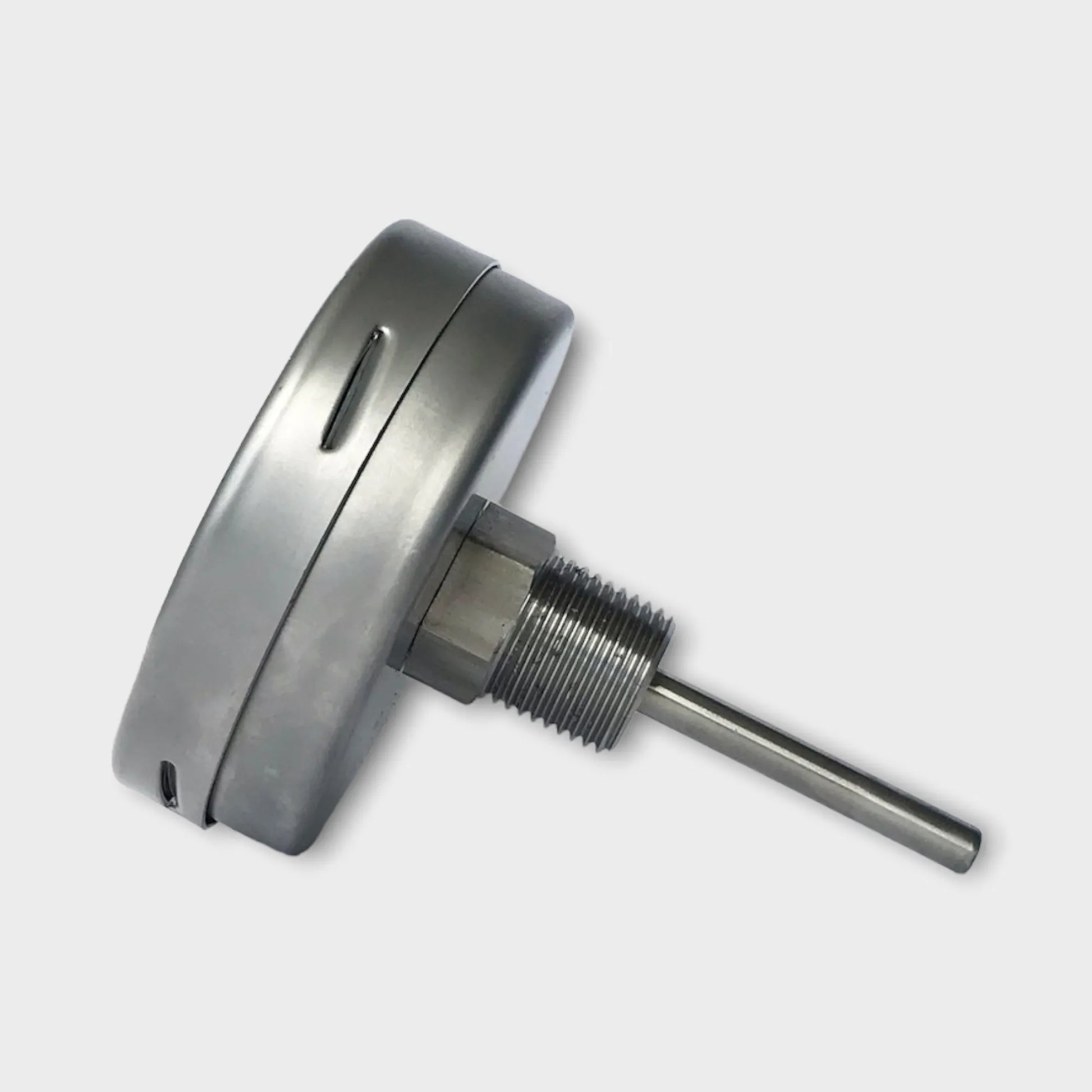 Bimetal Thermometer 80mm Dial 120°C Center Back Mount Stainless Steel-side