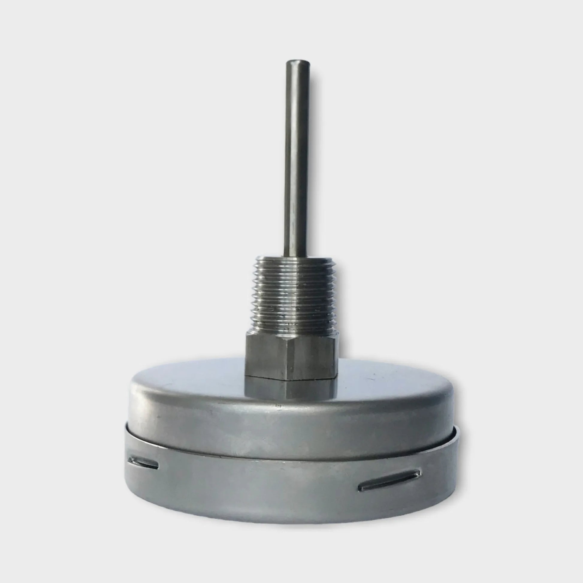 Bimetal Thermometer 80mm Dial 120°C Center Back Mount Stainless Steel-side1