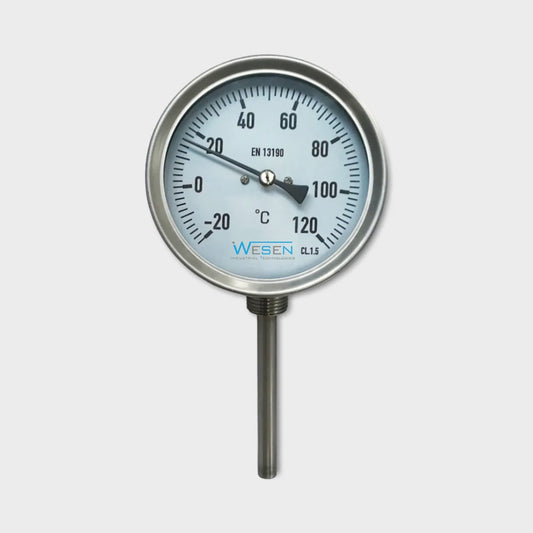 Bimetallic Thermometer Every Angle Mount Stainless Steel 120 C