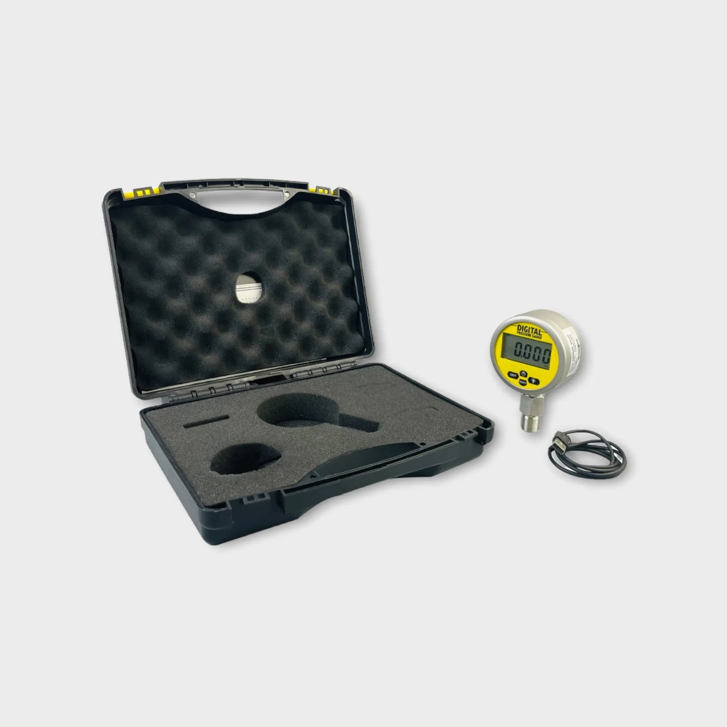 WESEN D280C Series digital pressure gauge with portable box