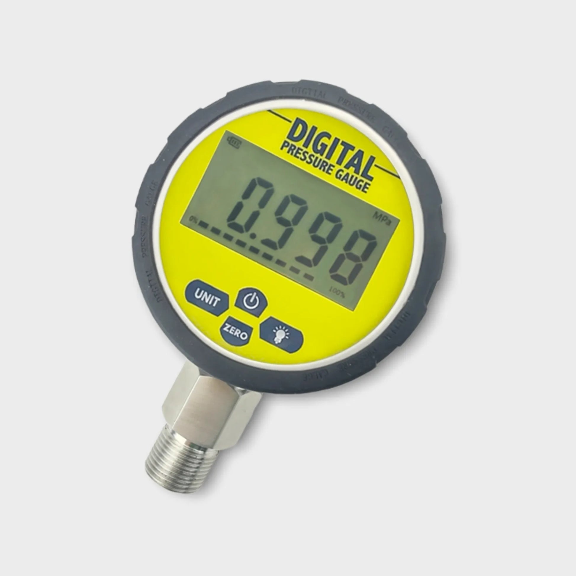 wesen d280 digital pressure gauge hydraulic with protective jacket