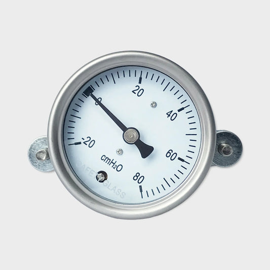 Low Pressure Manometer -20-+80cmH2O Glycerin Filling Case Vacuum Gauge