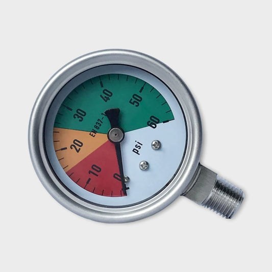 Pressure Gauge On Well Pump 2.5 Inch Colorful Dial Manometer Lower Mount