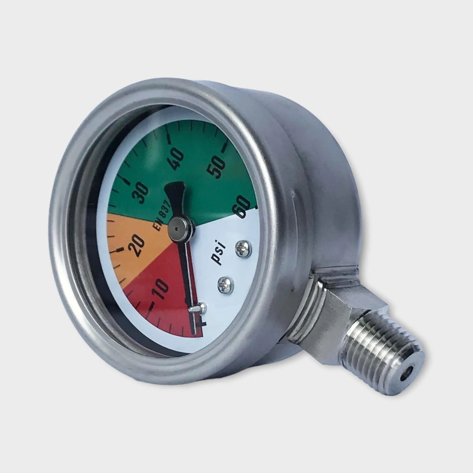 Pressure Gauge On Well Pump 2.5 Inch Colorful Dial Manometer Lower Mount-side