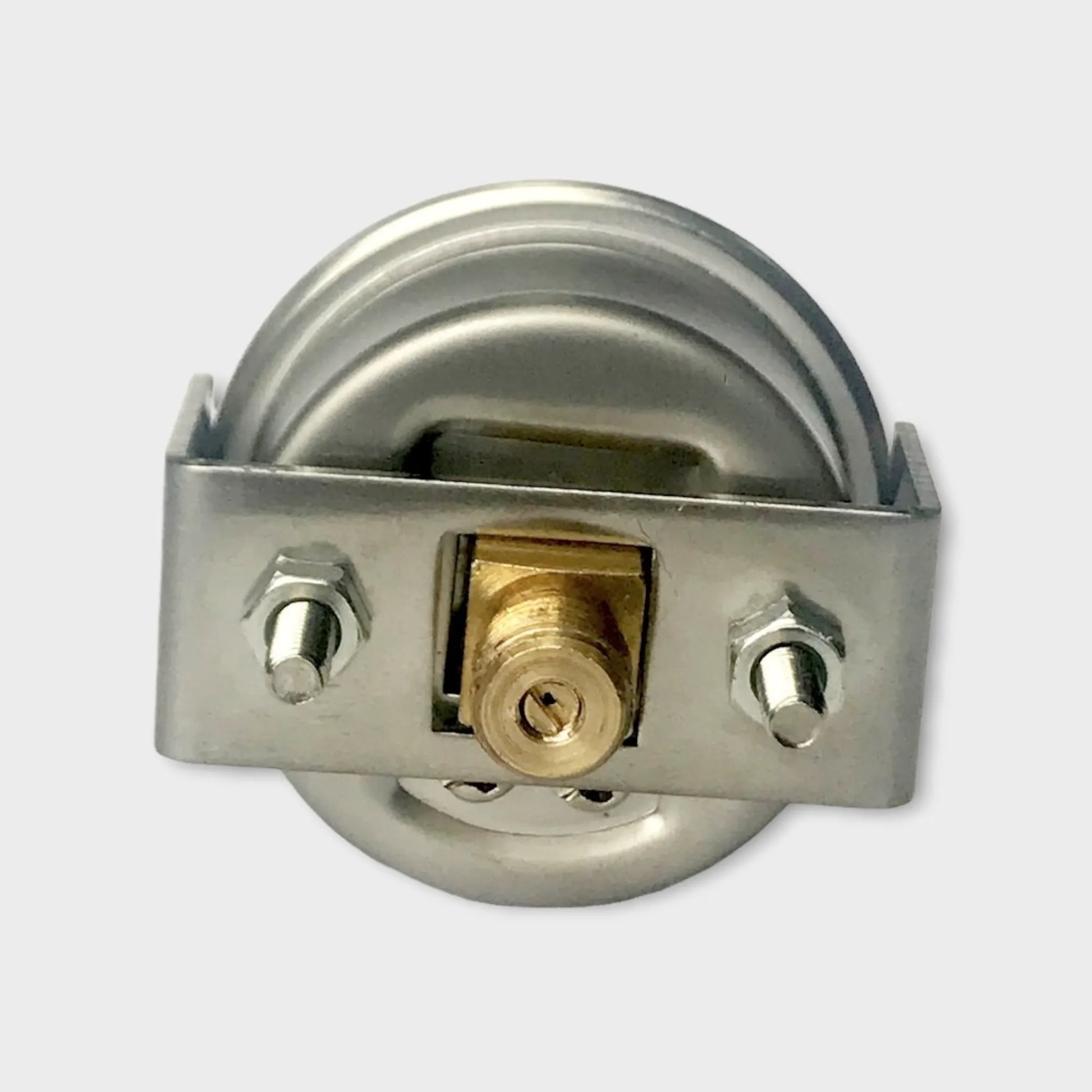 40mm U-clamp Bracket Mounting Stainless Steel Pressure Gauge-back