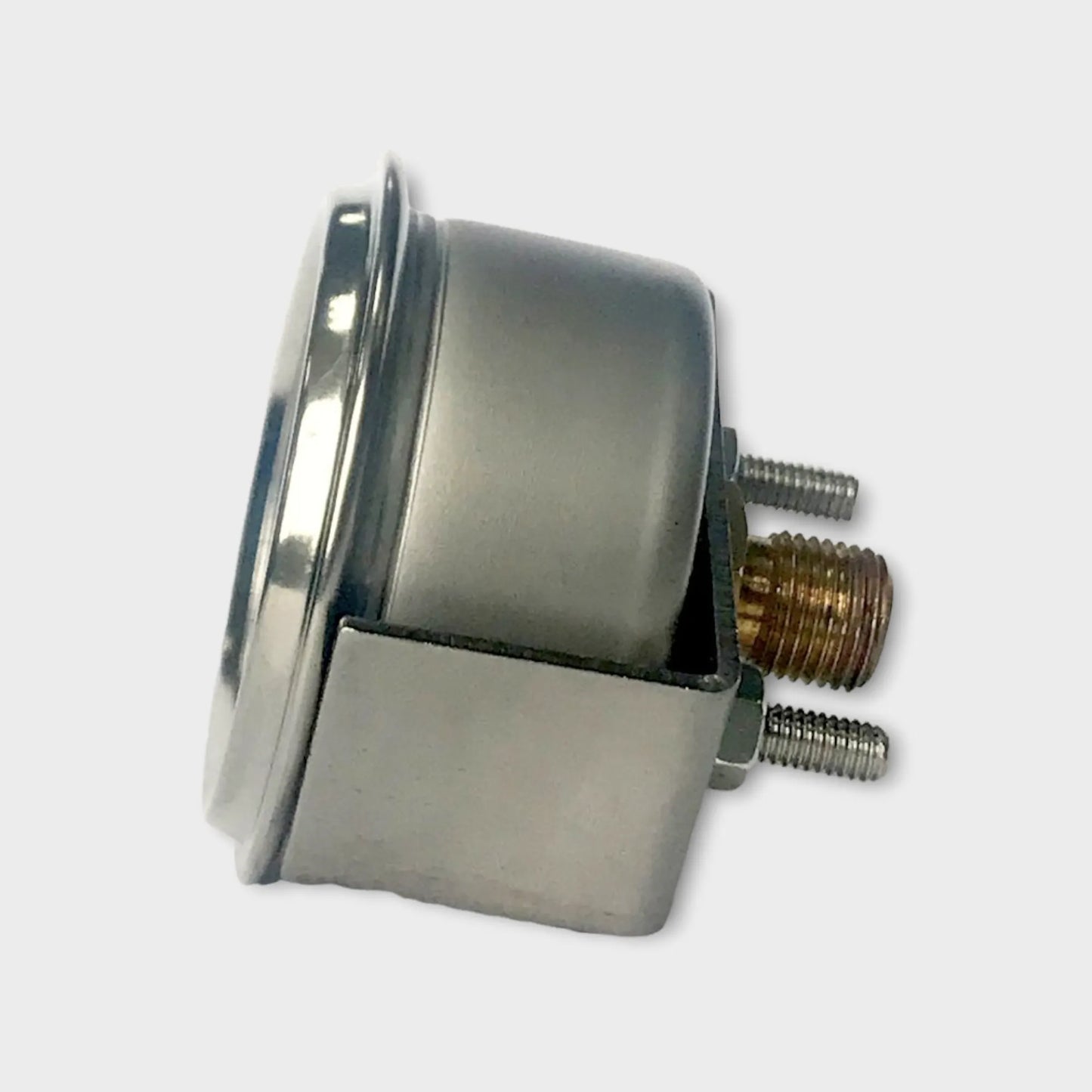 40mm U-clamp Bracket Mounting Stainless Steel Pressure Gauge-side