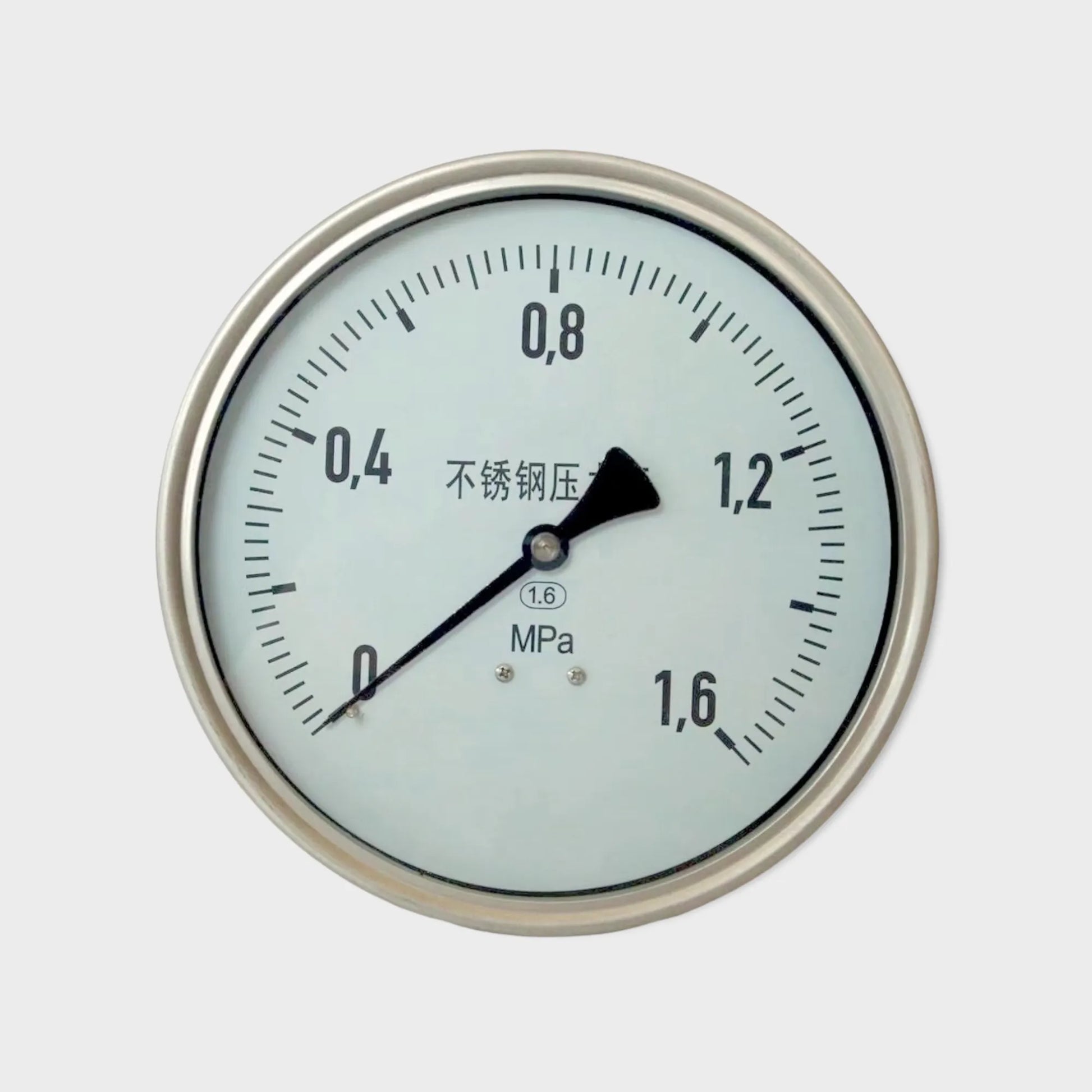 160mm Air Blower Pressure Gauge Lower Back Mounted 1.6 MPA Bayonet