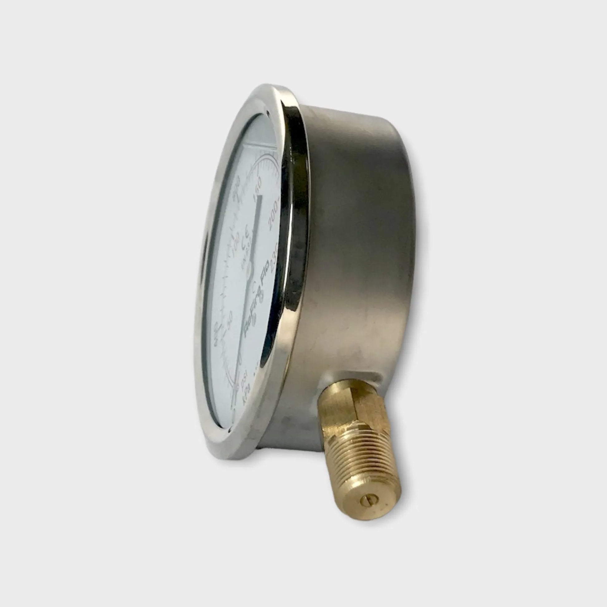 100mm Glycerin Filled Pressure Gauge Manufacturing 1600 kPa-side2