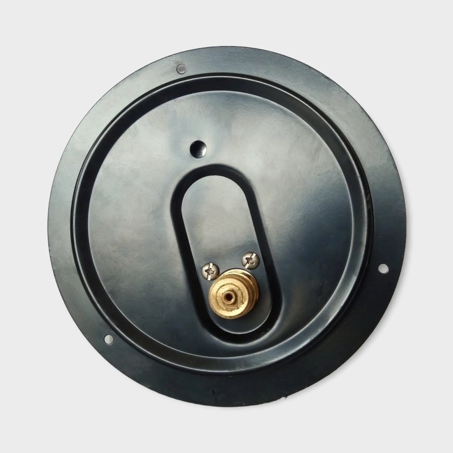 Air Blower Pressure Gauge 100mm Dial Lower Back Mount 40 Bar With Flange-back