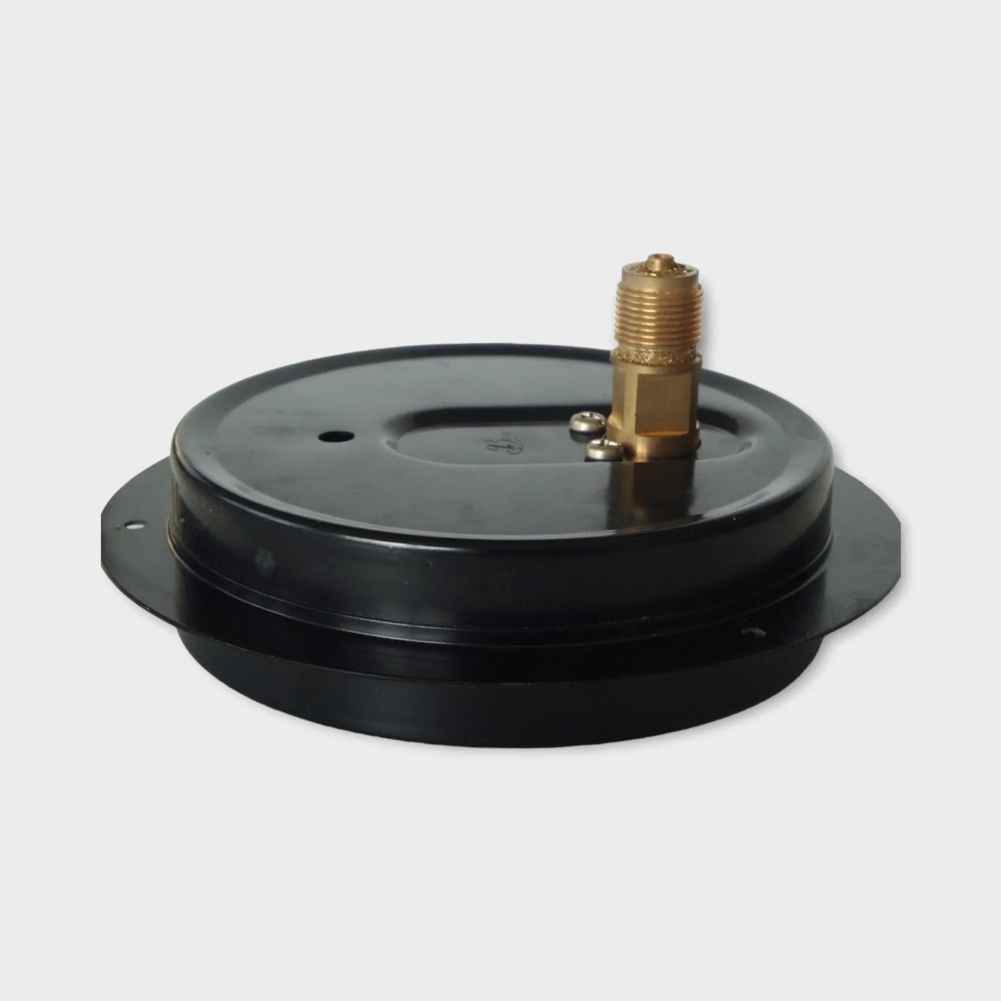 Air Blower Pressure Gauge 100mm Dial Lower Back Mount 40 Bar With Flange-side