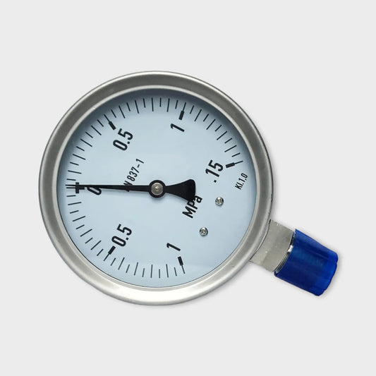 3 8 Pressure Gauge Lower Mount Stainless Steel Manometer Air 100mm Face Look