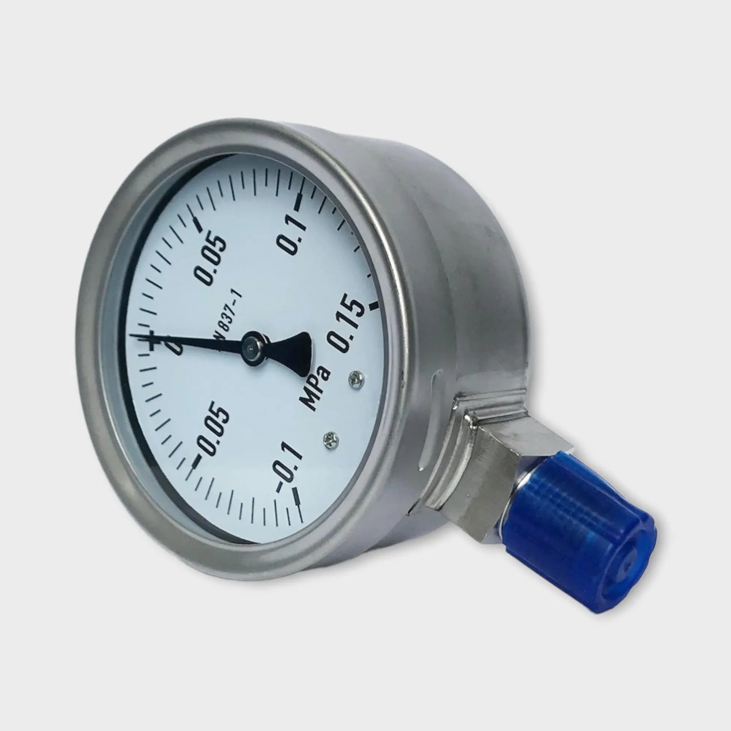 3 8 Pressure Gauge Lower Mount Stainless Steel Manometer Air 100mm Side Look