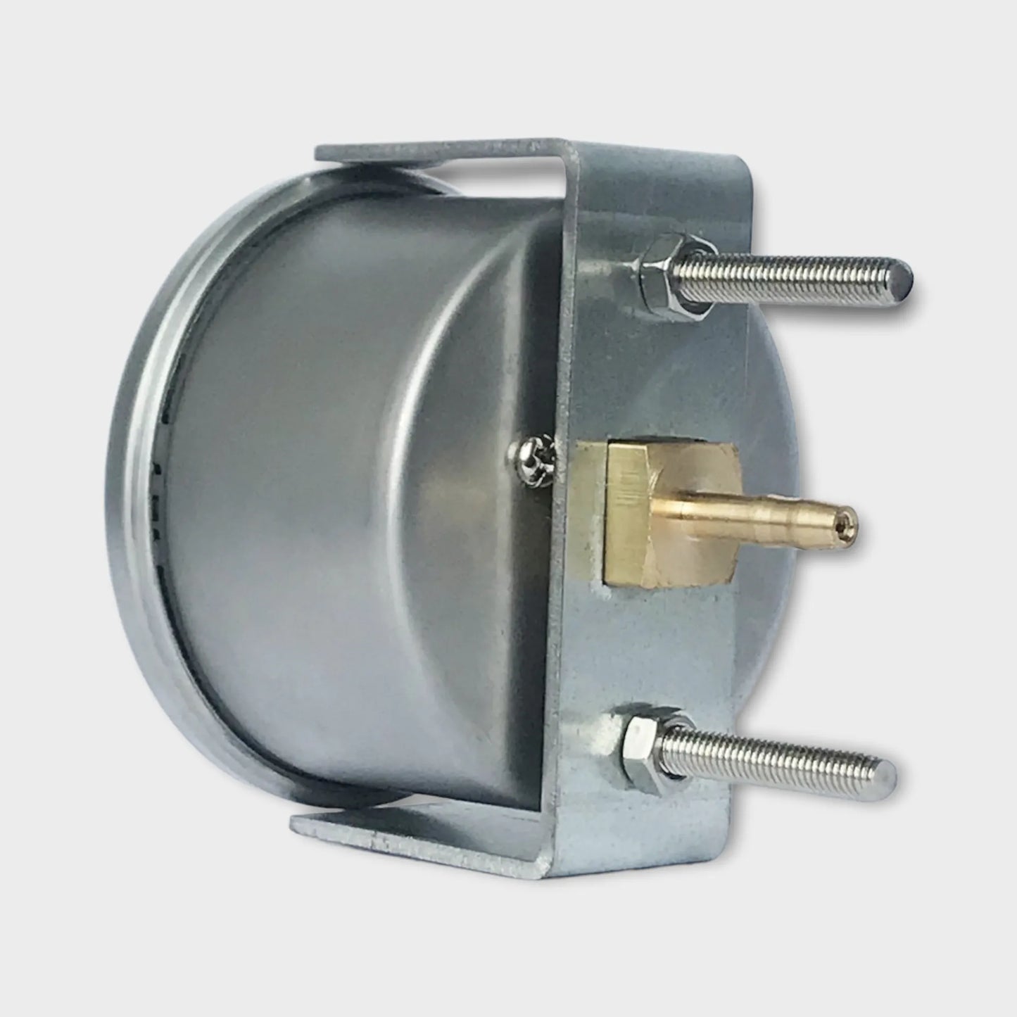 Capsule Type Pressure Gauge Stainless Steel Case Panel Mount Manometer-back1