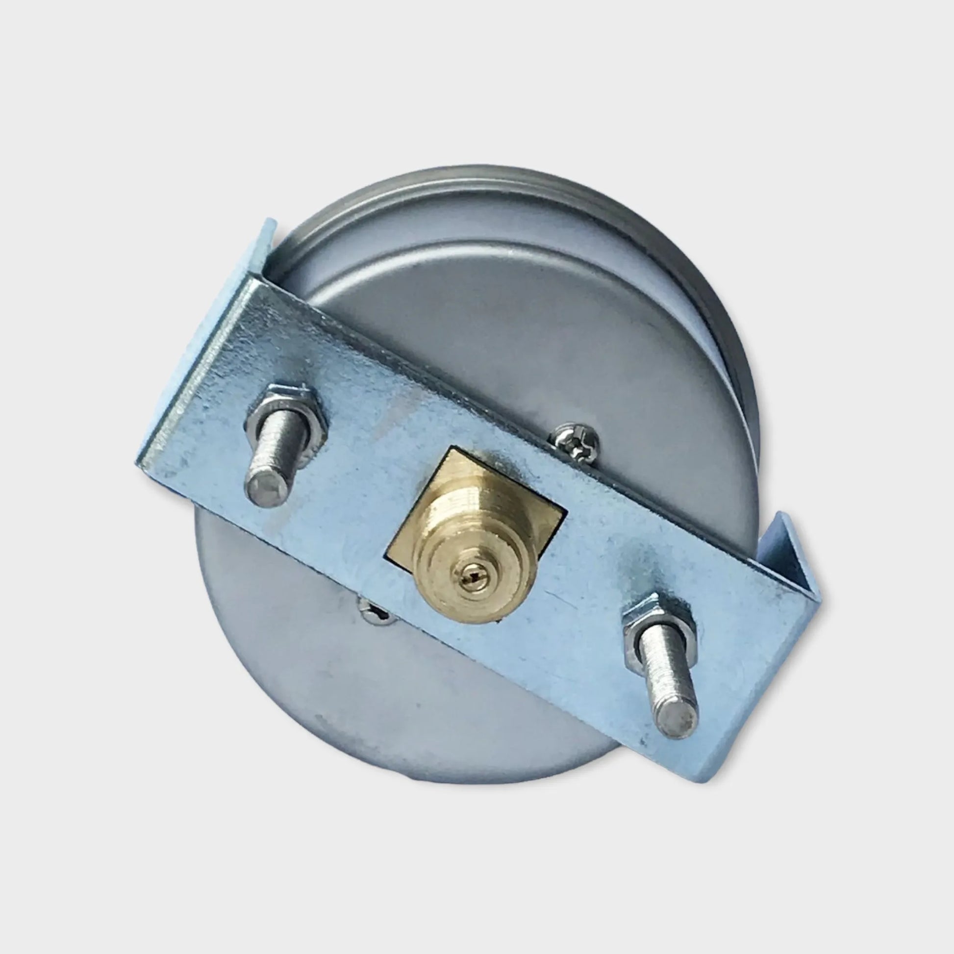 63mm Capsule Pressure Gauge Zero Adjustment U Clamp Mount-back