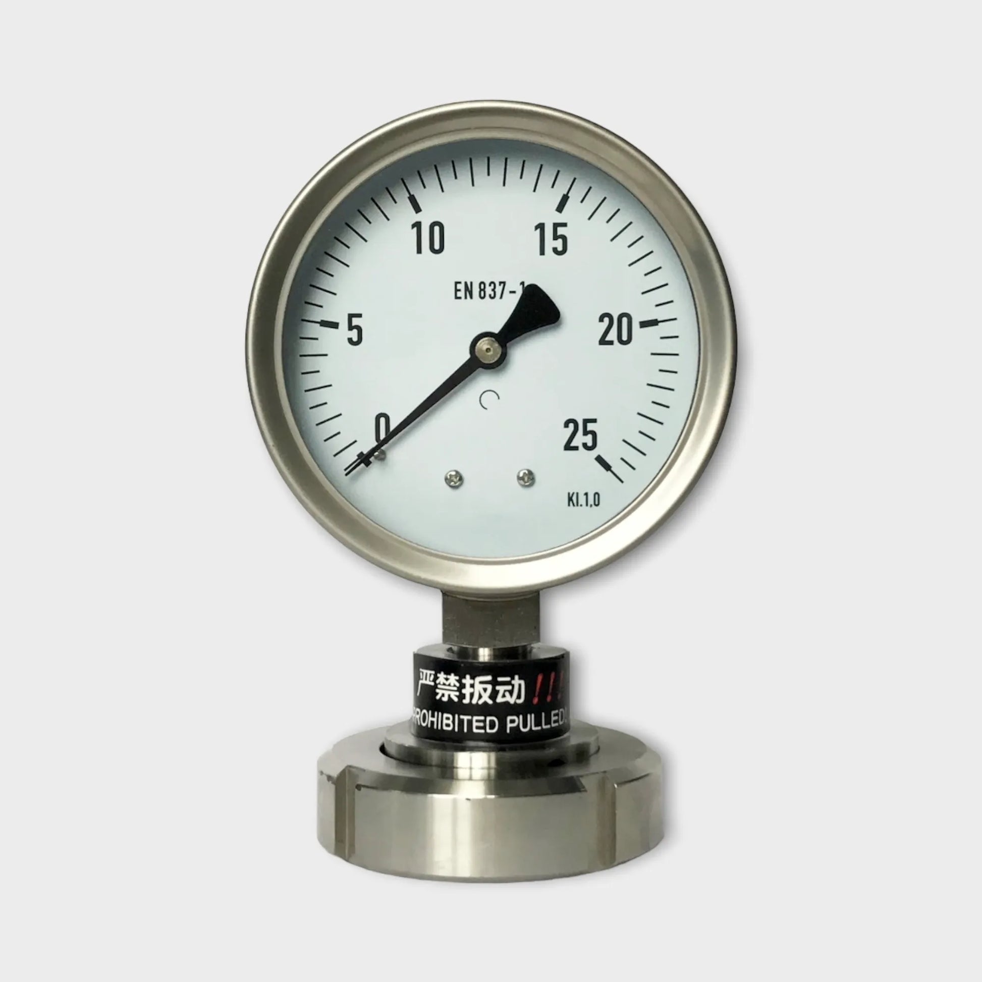 100mm Bourdon Diaphragm Pressure Gauge 25 bar Lower Stainless Steel Material