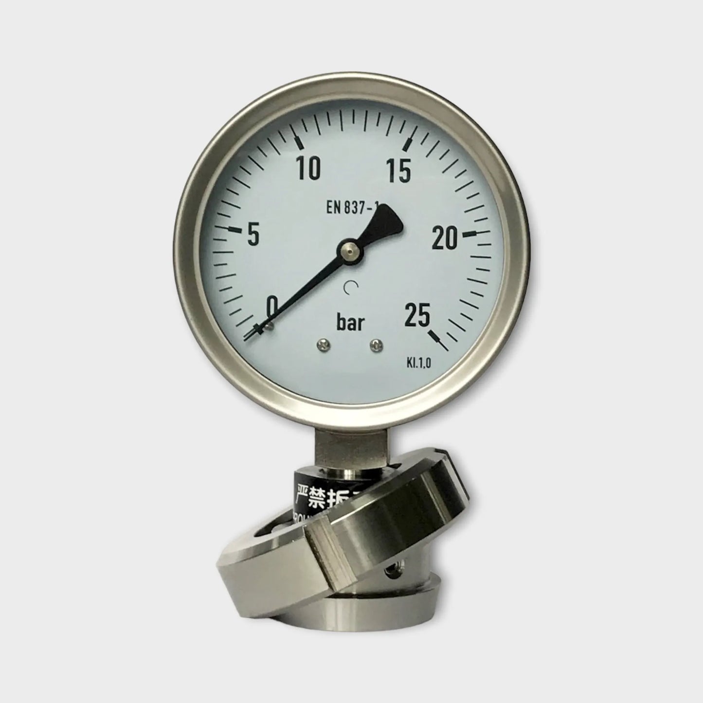 100mm Bourdon Diaphragm Pressure Gauge 25 bar Lower Stainless Steel Material1