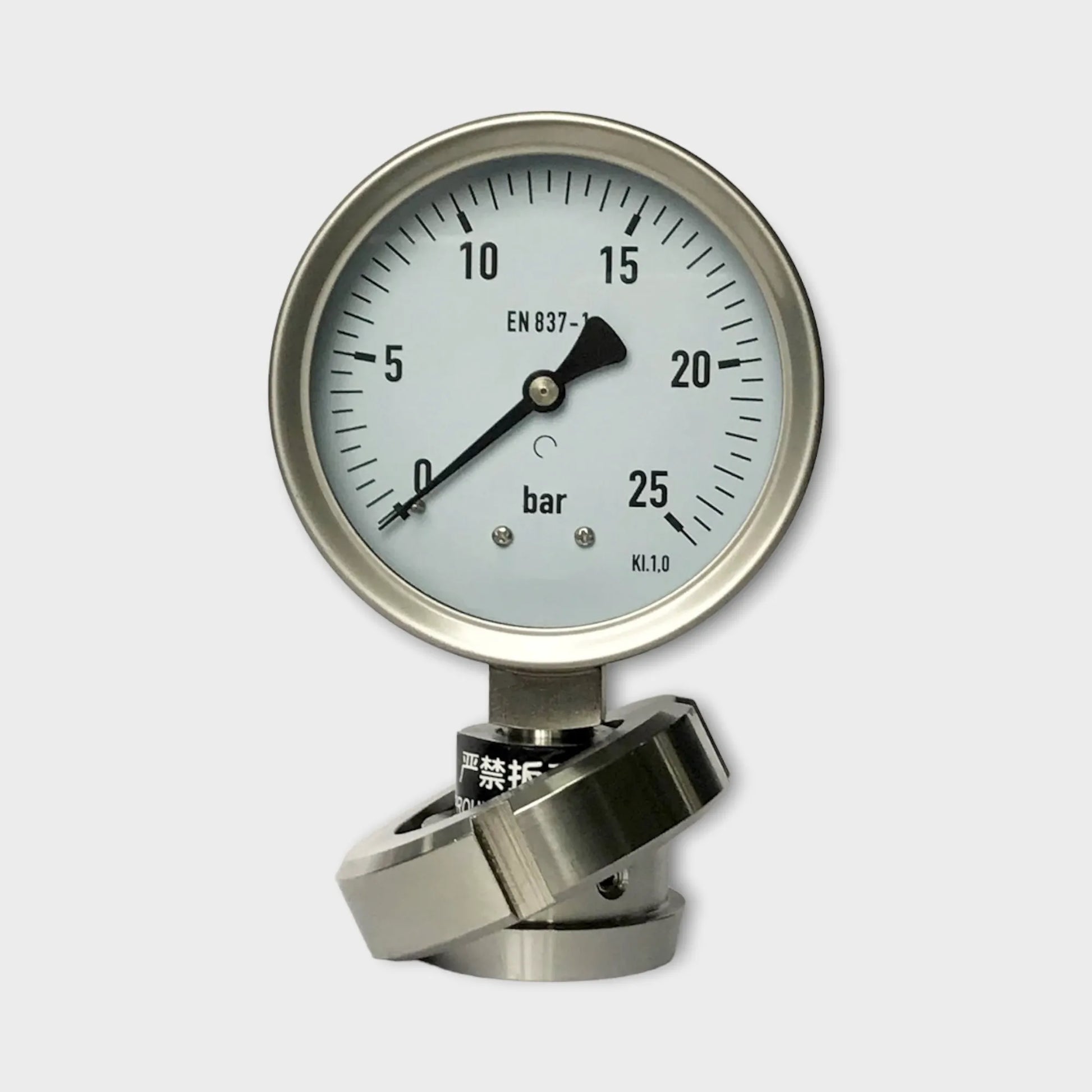 100mm Bourdon Diaphragm Pressure Gauge 25 bar Lower Stainless Steel Material1