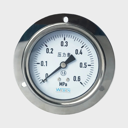 Brass Air Pressure Gauge Hydrogauge Manometer Wall Mount 0.6 MPa