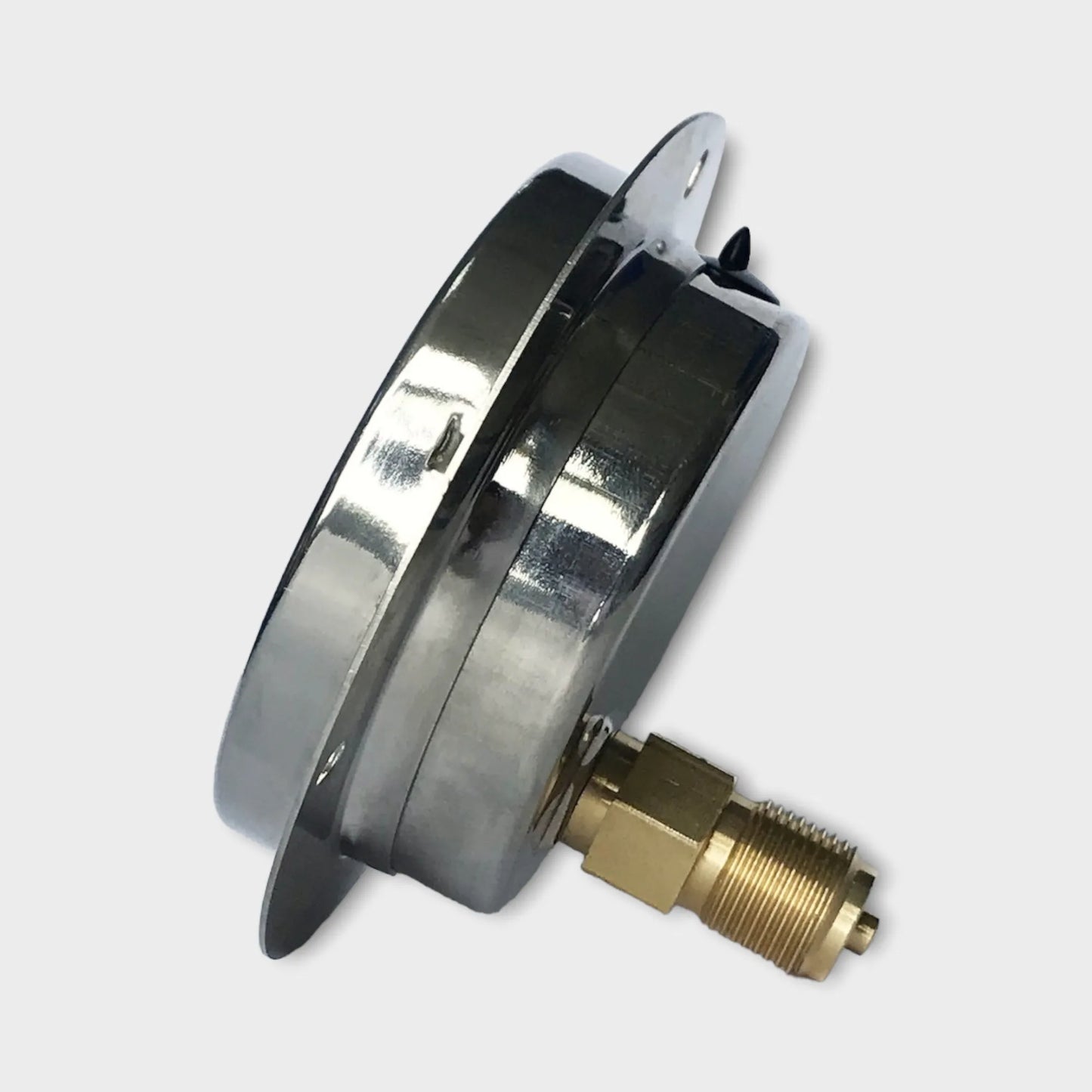 Brass Air Pressure Gauge Hydrogauge Manometer Wall Mount 0.6 MPa-side