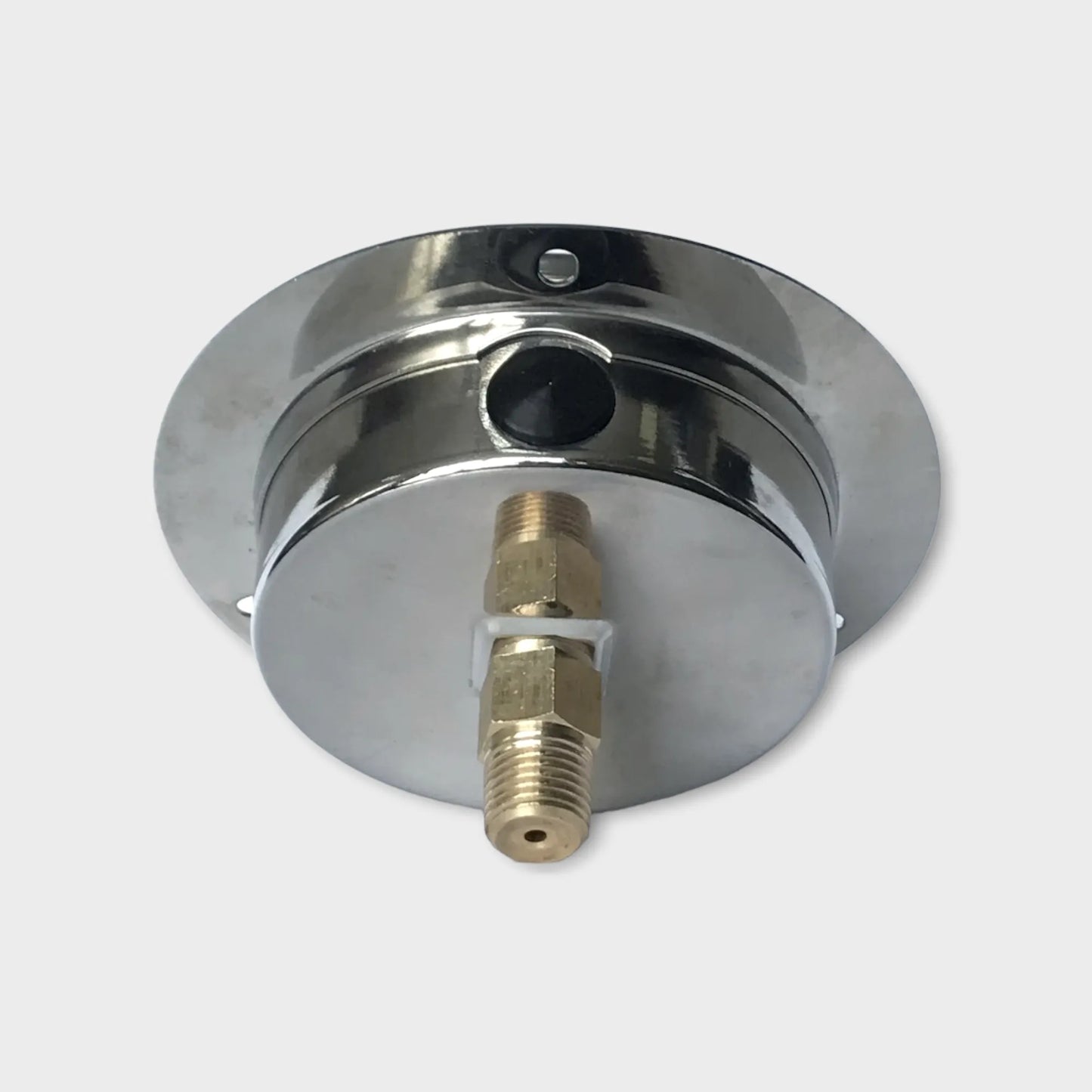 Stainless Steel Compound Gauge 75mm Dial Glycerin Filled Front Flange 3 Hole-back
