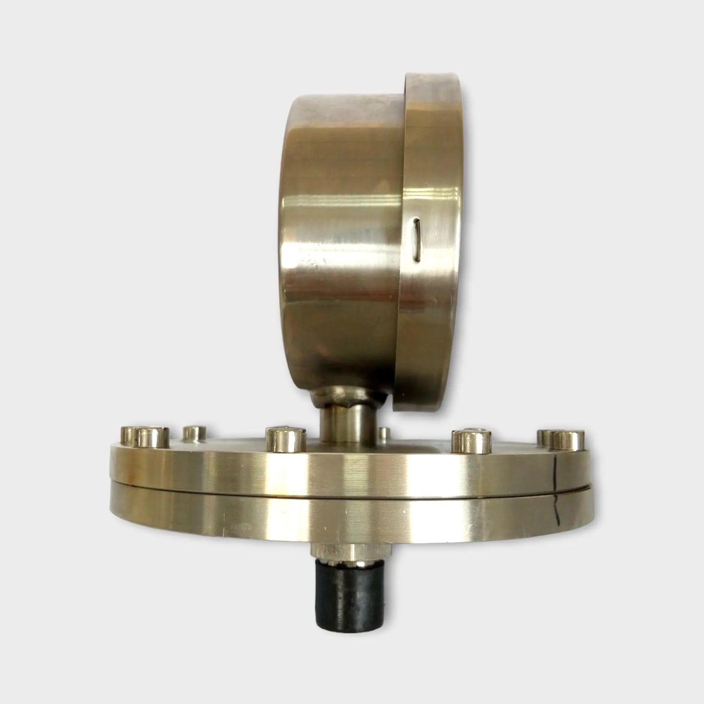 Diaphragm Type Pressure Gauge 1000 MMWC Manometer Lower Mount-side
