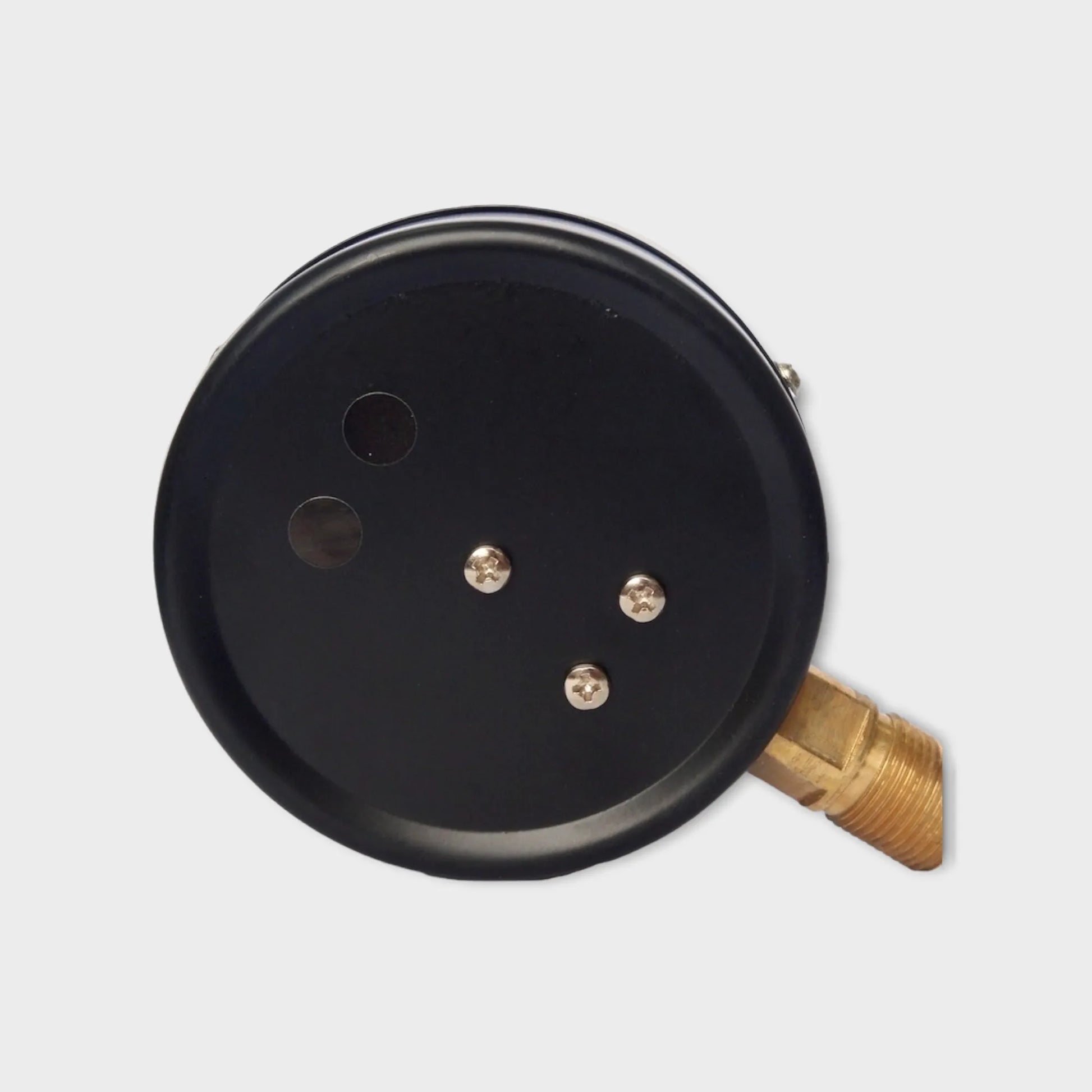 100mm Lower Mount Black Painted Steel Pressure Gauge 1 MPa-back