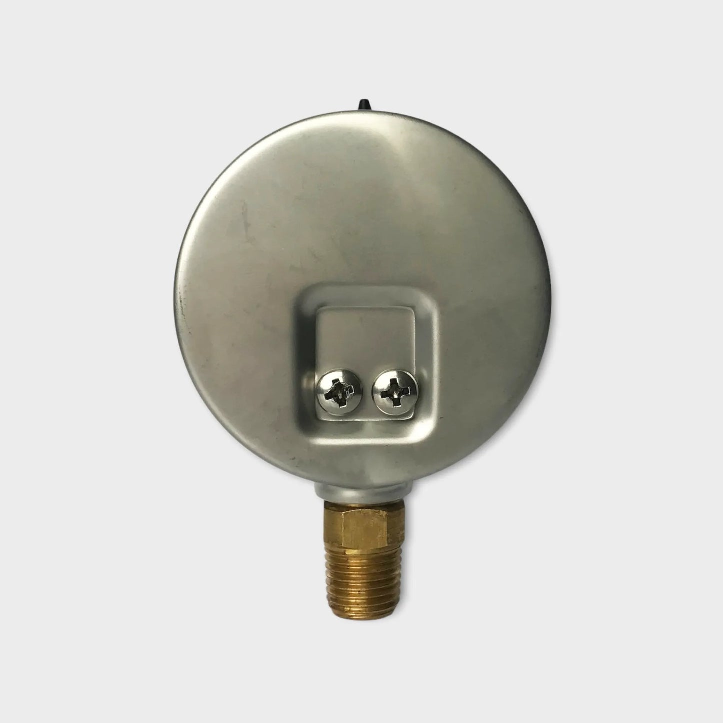 1/4 NPT Pressure Gauge Glycerin filled Lower Mount Flow Manometer rear view