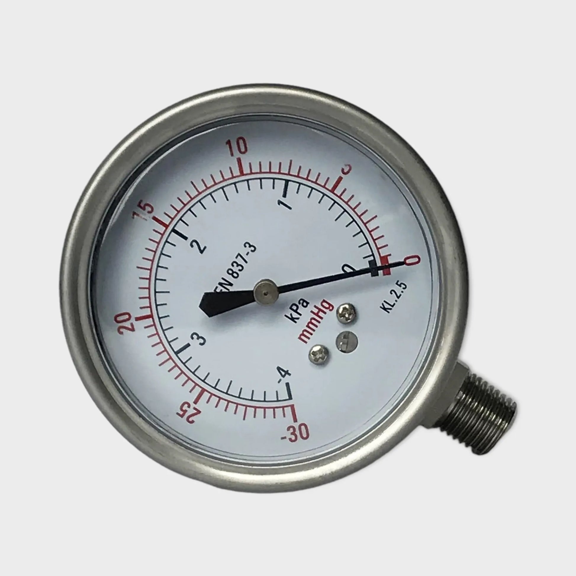 Bellows Type Pressure Gauge 63mm Lower Mount Vacuum Capsule Manometer