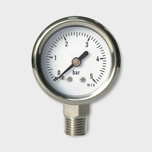 Manometer For Water Pressure 40mm Dial 6 Bar Pressure Gauge SS316