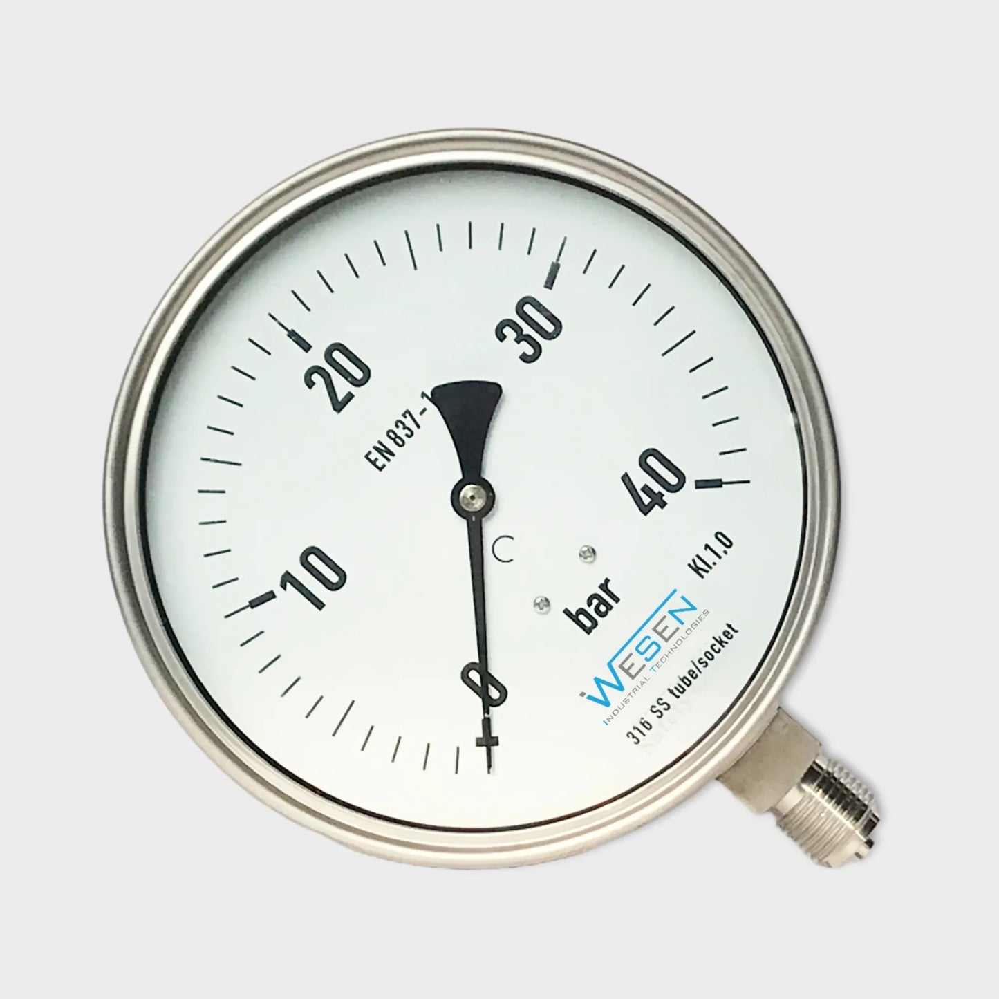 40 Bar Manometer Hydraulic 6 Inch Dial Blow Out Protection Pressure Gauge