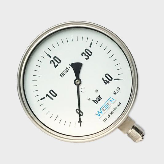 40 Bar Manometer Hydraulic 6 Inch Dial Blow Out Protection Pressure Gauge