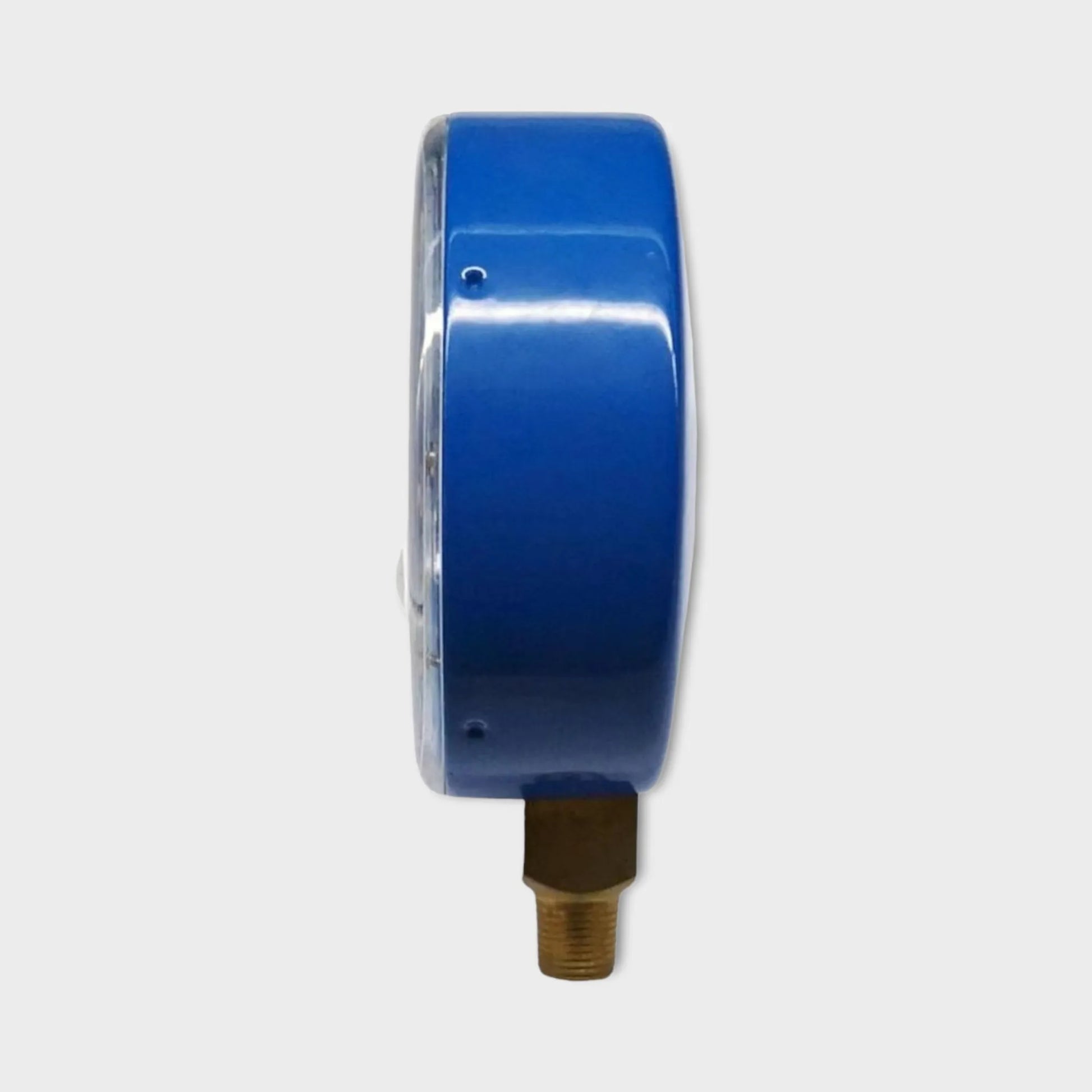 80mm Manometer Refrigeration Lower Mount R22 Pressure Gauge Brass-side