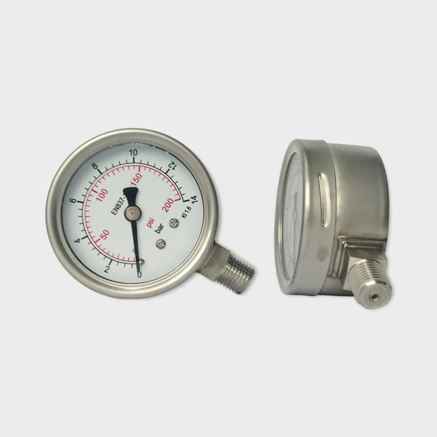 Manometer Water 14 Bar Fire Extinguisher Pressure Gauge Indicator
