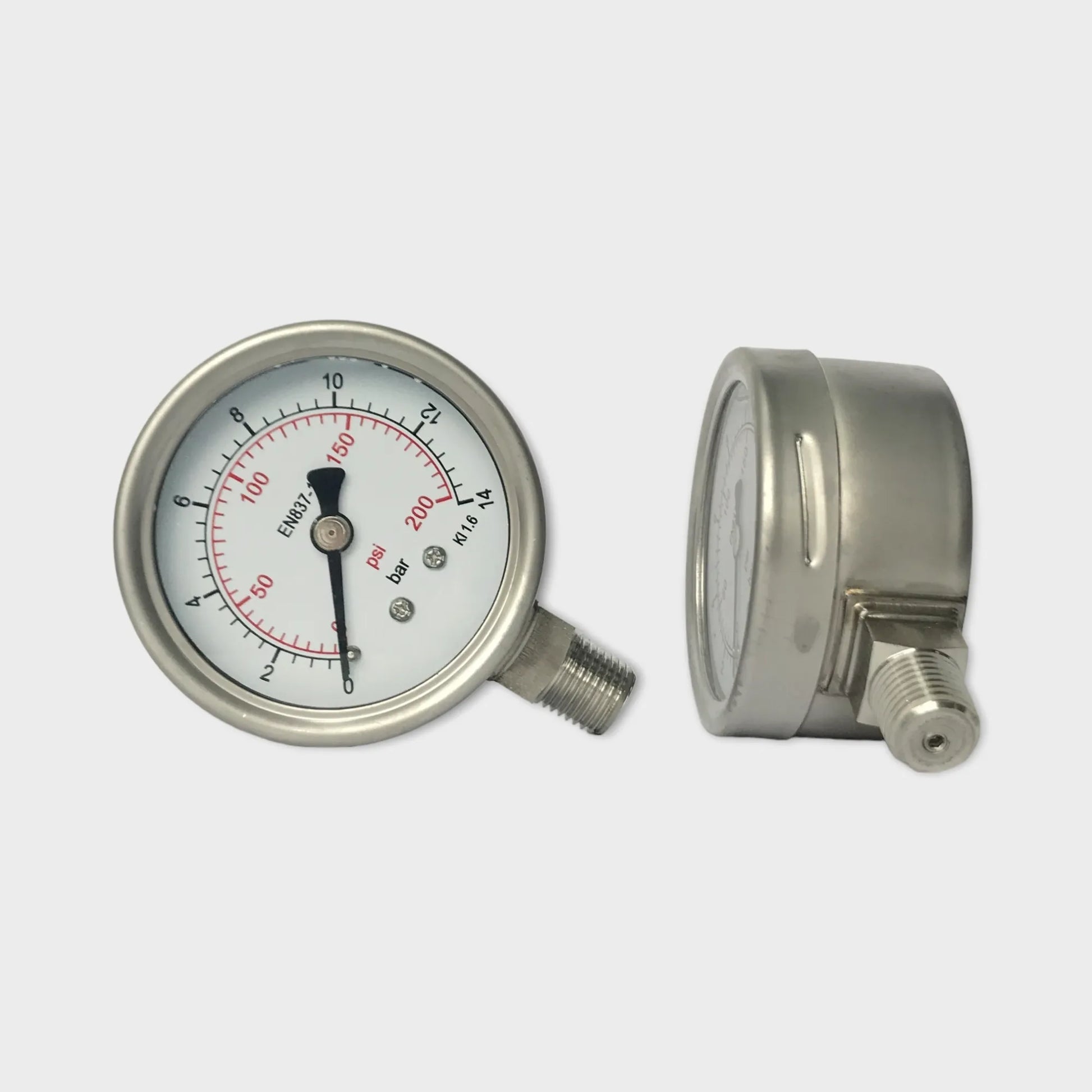 Manometer Water 14 Bar Fire Extinguisher Pressure Gauge Indicator