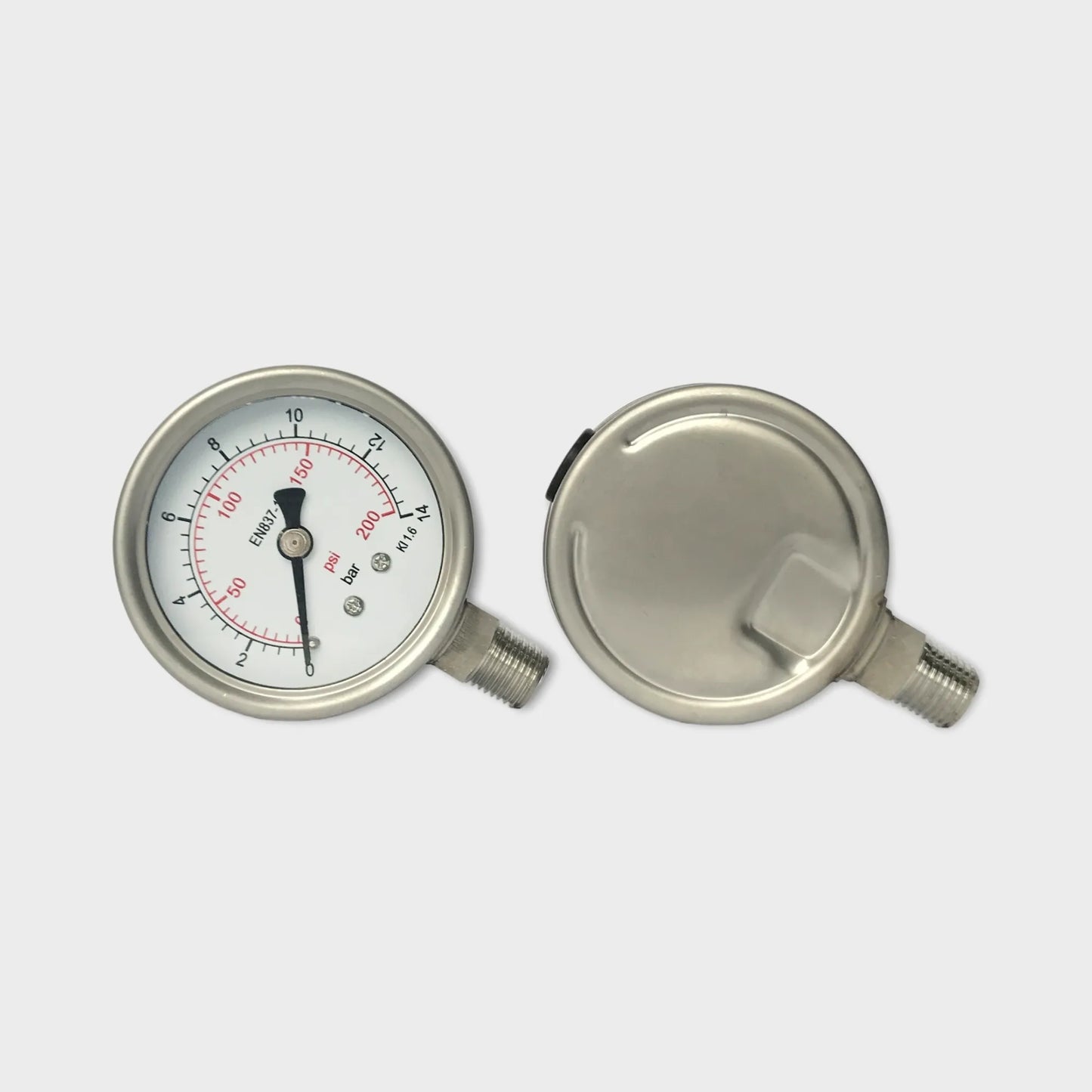 Manometer Water 14 Bar Fire Extinguisher Pressure Gauge Indicator