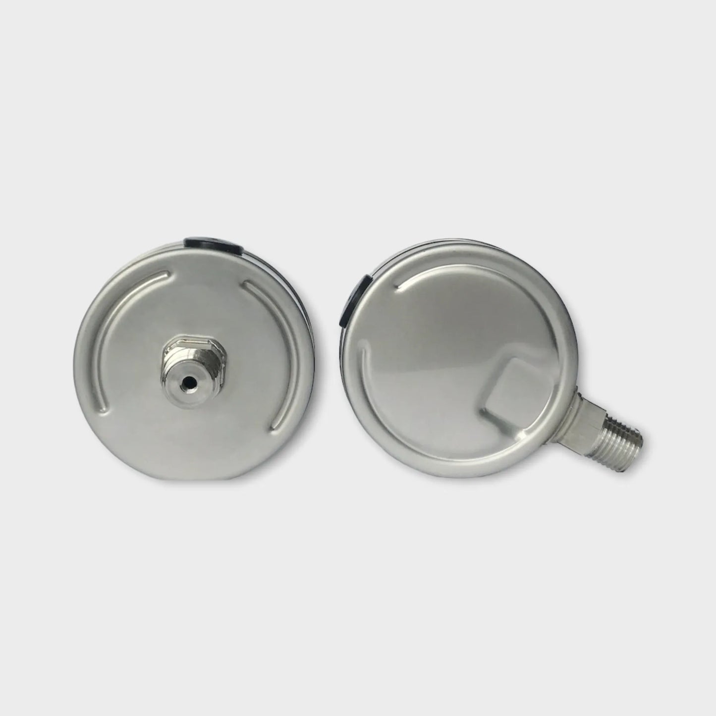 Oil Pressure Gauge Low 100 Psi 7bar Dual Scale SS316L-back